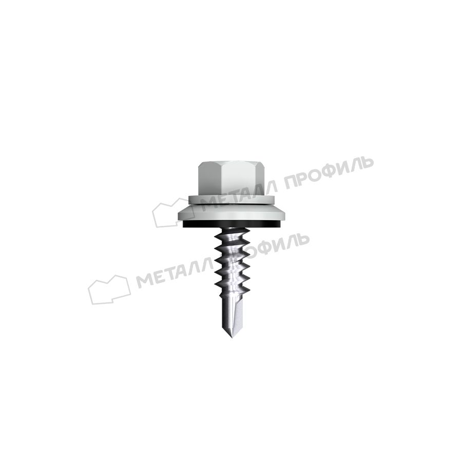 Саморез 4,8х28 ROOFRetail RAL9006 (белый алюминий)