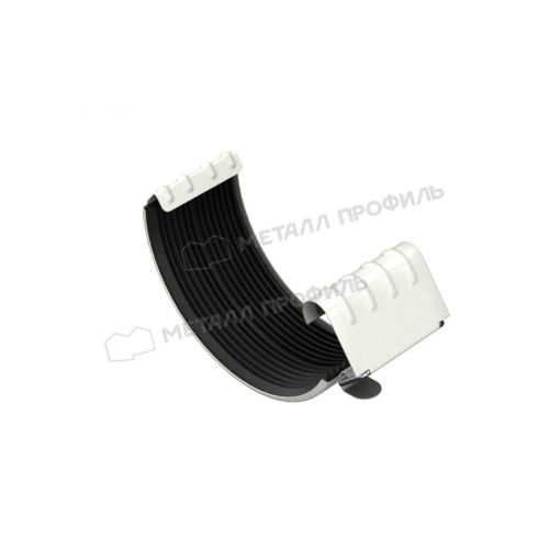 Соединитель желоба МЕТАЛЛ ПРОФИЛЬ Foramina PUR D125 Ral 9010