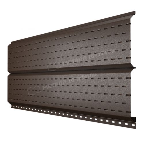 Софит МЕТАЛЛ ПРОФИЛЬ Lбрус-15х240 (VALORI-20-DarkBrown-0.5)