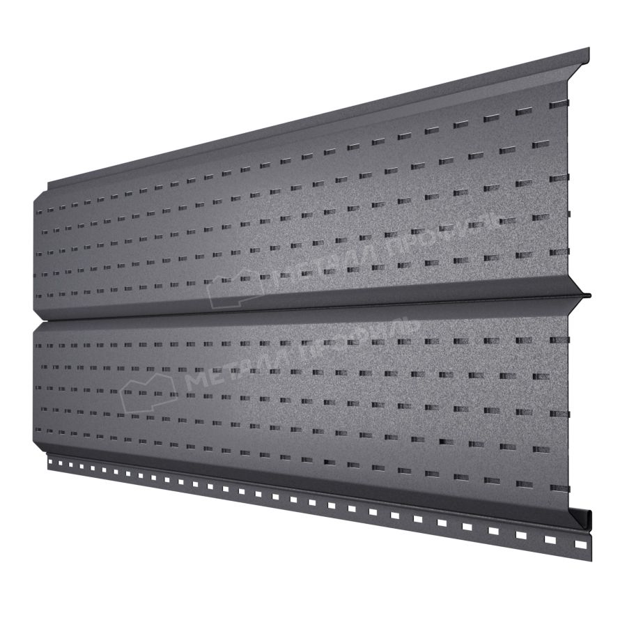 Софит МЕТАЛЛ ПРОФИЛЬ Lбрус-15х240 (VALORI-20-Grey-0.5)
