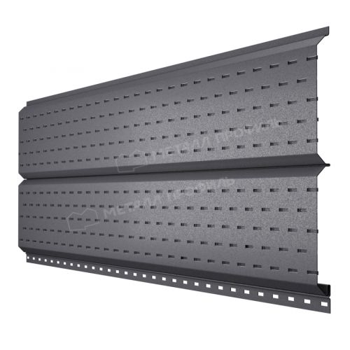 Софит МЕТАЛЛ ПРОФИЛЬ Lбрус-15х240 (VALORI-20-Grey-0.5)
