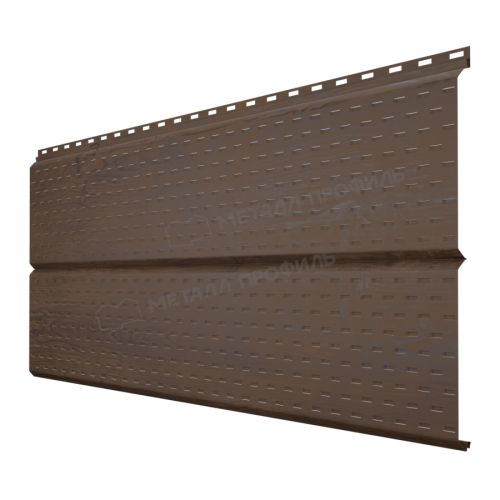 Софит МЕТАЛЛ ПРОФИЛЬ Lбрус-XL-14х335 (ECOSTEEL_MA-01-МореныйДуб-0.5)