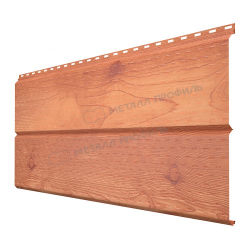 Софит МЕТАЛЛ ПРОФИЛЬ Lбрус-XL-14х335 (ECOSTEEL_T-12-Золотой Орех-0.45)
