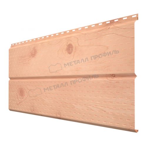 Софит МЕТАЛЛ ПРОФИЛЬ Lбрус-XL-14х335 (ECOSTEEL_T-12-Орех-0.45)