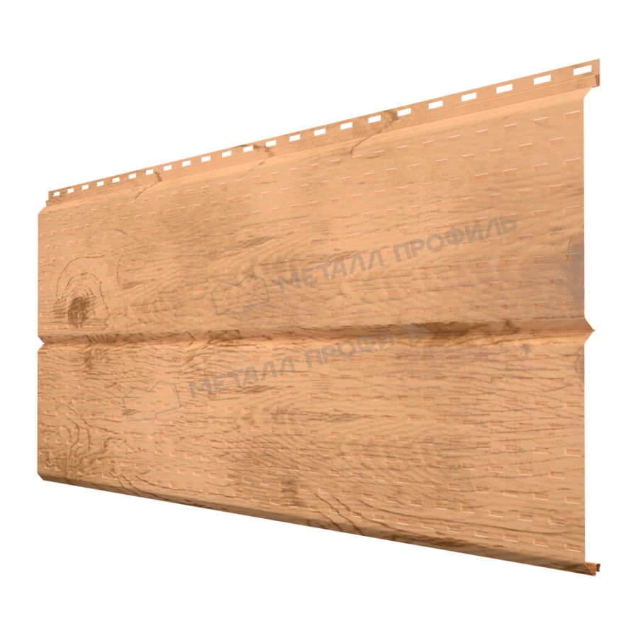 Софит МЕТАЛЛ ПРОФИЛЬ Lбрус-XL-14х335 (ECOSTEEL-01-Сосна-0.5)