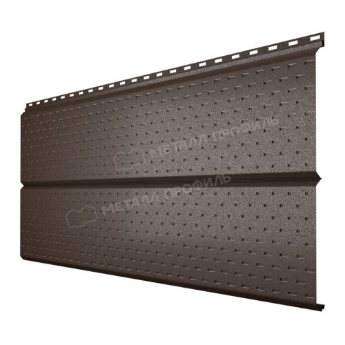 Софит МЕТАЛЛ ПРОФИЛЬ Lбрус-XL-14х335 (VALORI-20-DarkBrown-0.5)