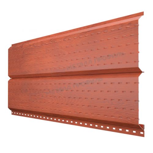 Софит МЕТАЛЛ ПРОФИЛЬ Lбрус-XL-Plus-20х325 (ECOSTEEL_T-12-Дуб-0.45)