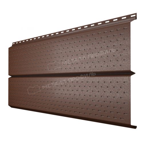 Софит МЕТАЛЛ ПРОФИЛЬ Lбрус-XL-Plus-20х325 (VALORI-20-Brown-0.5)