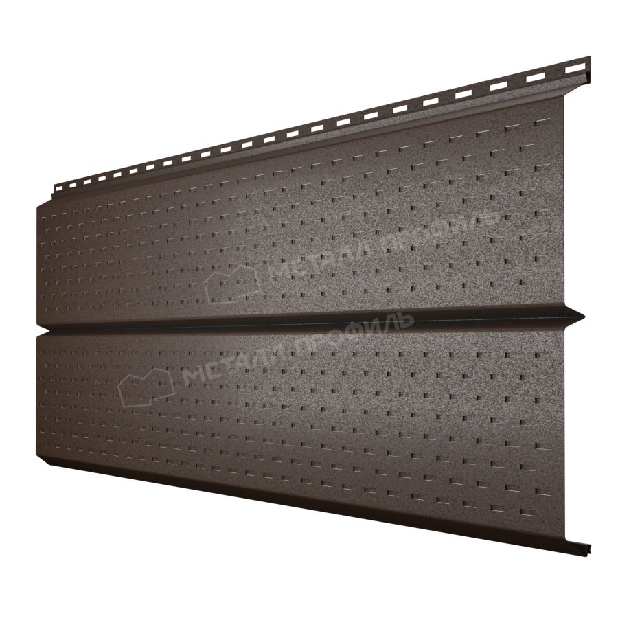 Софит МЕТАЛЛ ПРОФИЛЬ Lбрус-XL-Plus-20х325 (VALORI-20-DarkBrown-0.5)