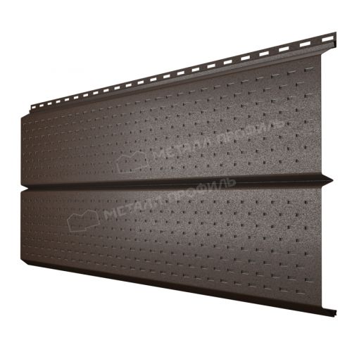 Софит МЕТАЛЛ ПРОФИЛЬ Lбрус-XL-Plus-20х325 (VALORI-20-DarkBrown-0.5)