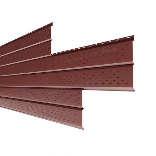 Софит МЕТАЛЛ ПРОФИЛЬ перфор. Lбрус-XL-14х335 (PURETAN-20-RR29-0.5)