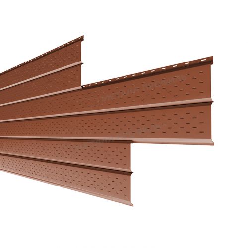 Софит МЕТАЛЛ ПРОФИЛЬ перфор. Lбрус-XL-14х335 (PURETAN-20-RR750-0.5)