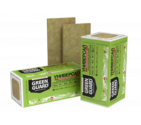Теплоизоляционные плиты GREENGUARD УНИВЕРСАЛ 1200х600х50 мм (5.76 кв.м)