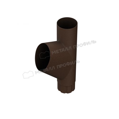 Тройник трубы МЕТАЛЛ ПРОФИЛЬ Foramina PUR D100 DarkBrown