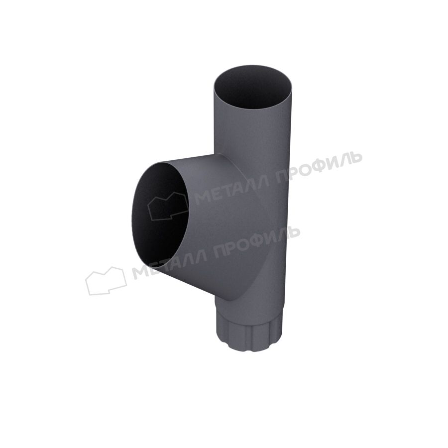 Тройник трубы МЕТАЛЛ ПРОФИЛЬ Foramina PUR D100 Grey
