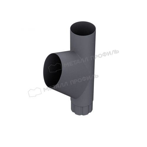 Тройник трубы МЕТАЛЛ ПРОФИЛЬ Foramina PUR D100 Grey
