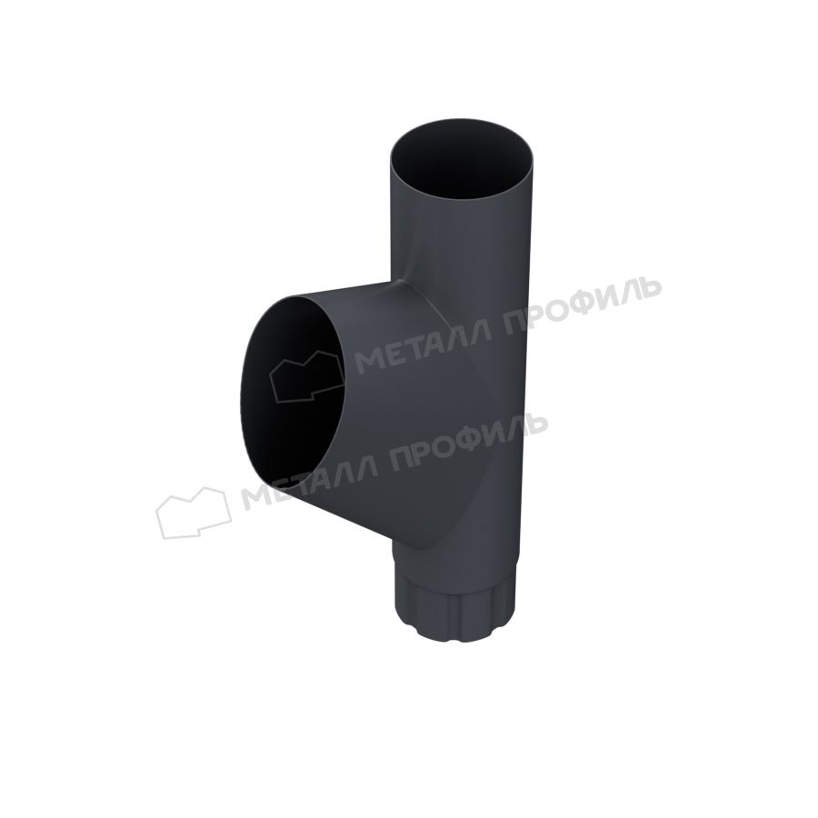 Тройник трубы МЕТАЛЛ ПРОФИЛЬ Foramina PUR D100 Ral 7024
