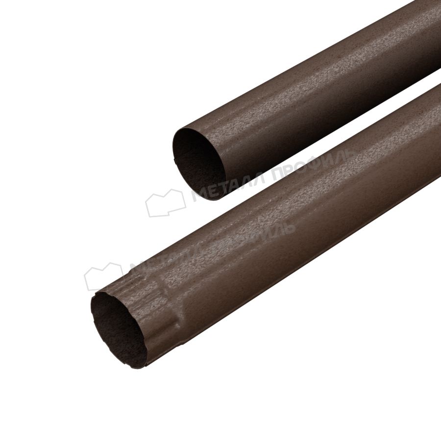 Труба водосточная МЕТАЛЛ ПРОФИЛЬ Foramina Freeze D100х3000 DarkBrown