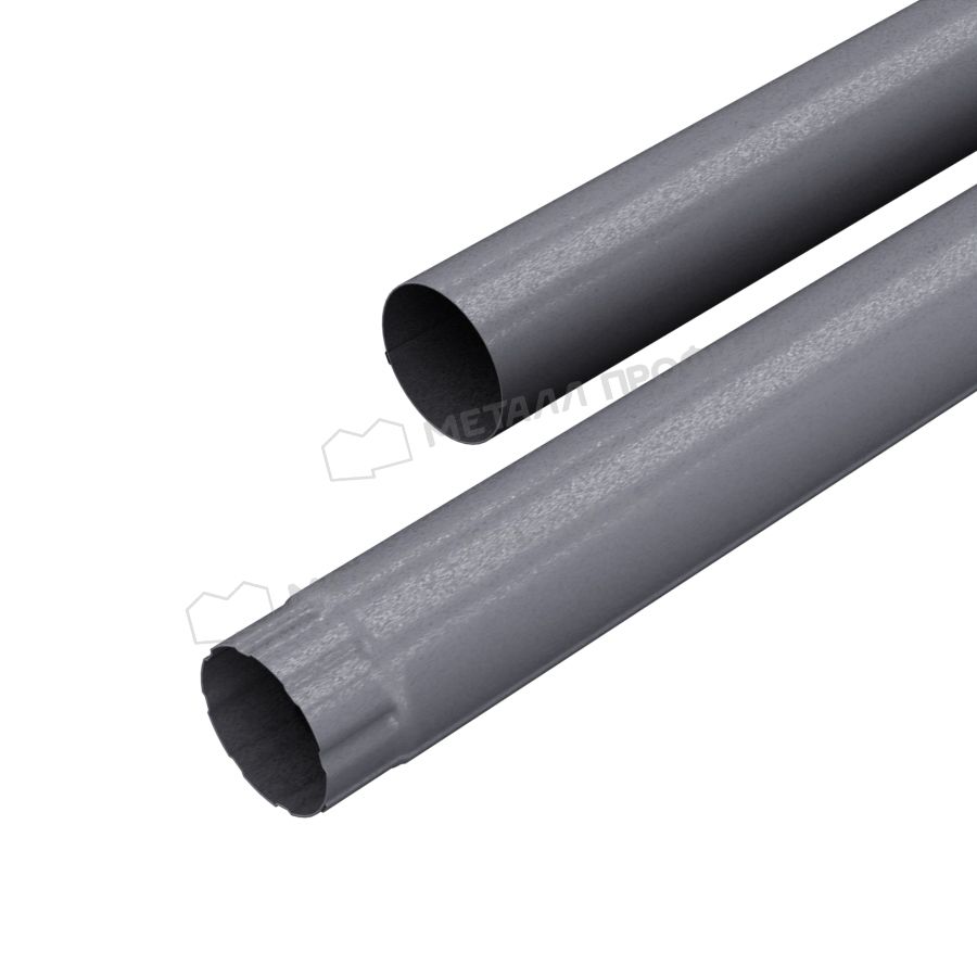 Труба водосточная МЕТАЛЛ ПРОФИЛЬ Foramina Freeze D100х3000 Grey