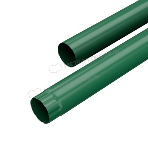 Труба водосточная МЕТАЛЛ ПРОФИЛЬ Foramina PUR D100х2000 Ral 6005