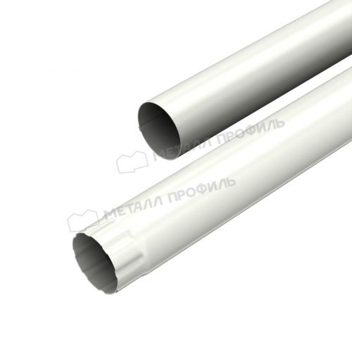 Труба водосточная МЕТАЛЛ ПРОФИЛЬ Foramina PUR D100х2000 Ral 9010