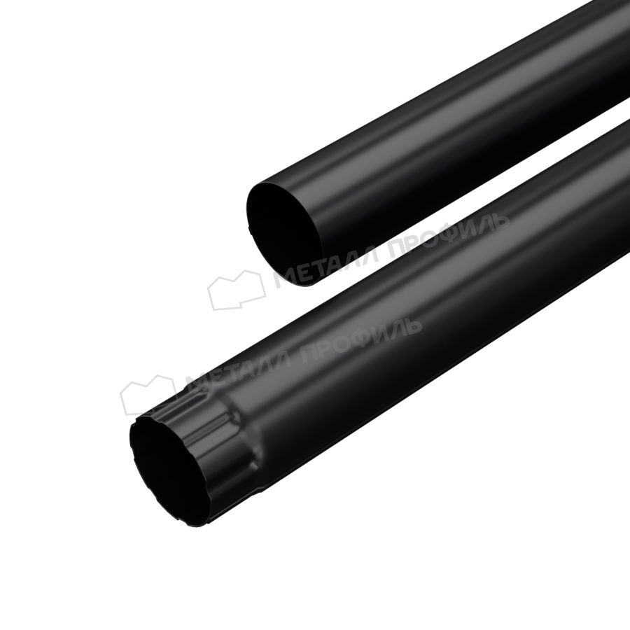 Труба водосточная МЕТАЛЛ ПРОФИЛЬ PURMAN BLACK EDITION D100х3000 Ral 9005