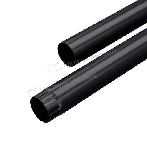 Труба водосточная МЕТАЛЛ ПРОФИЛЬ PURMAN BLACK EDITION D100х3000 Ral 9005