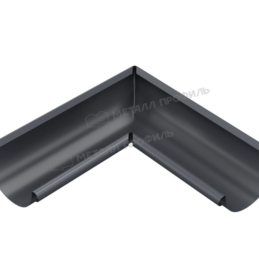 Угол желоба внутренний МЕТАЛЛ ПРОФИЛЬ Foramina PUR D150 Ral 7024