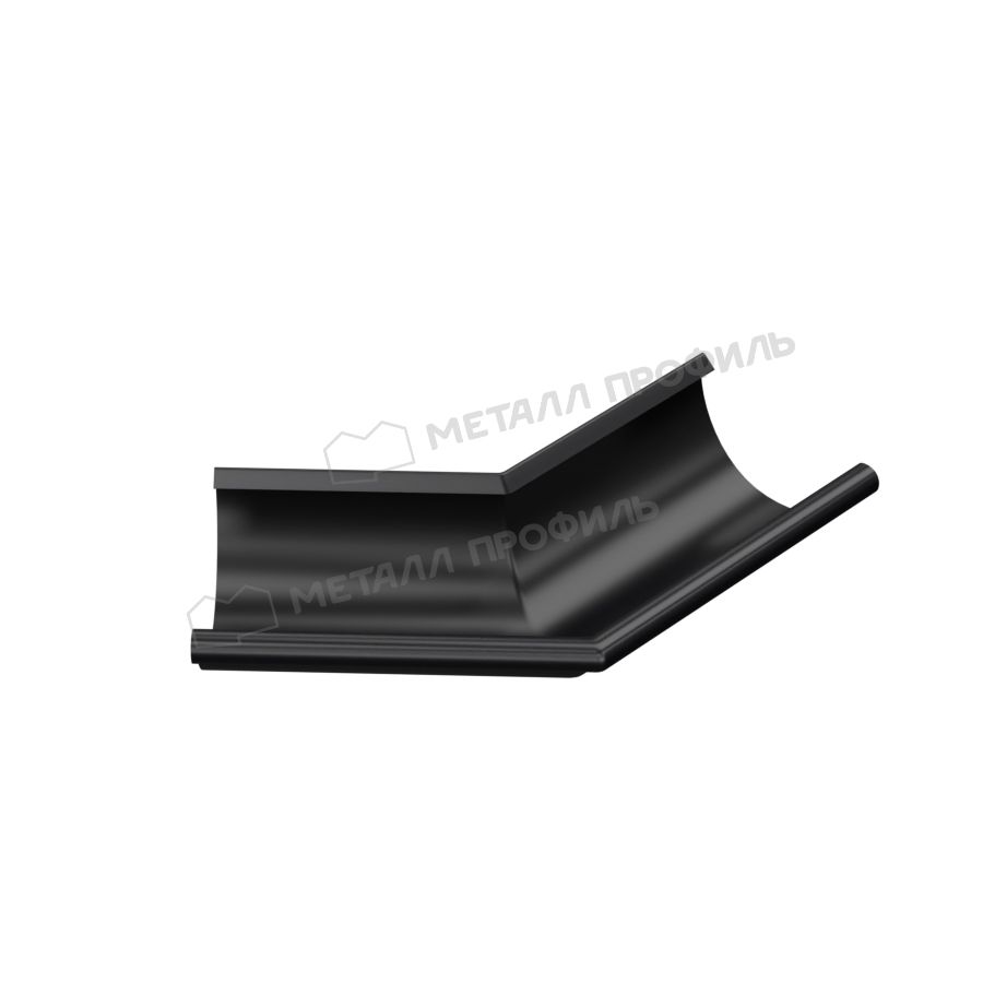 Угол желоба наружный 135 градусов МЕТАЛЛ ПРОФИЛЬ PURMAN BLACK EDITION D125 Ral 9005