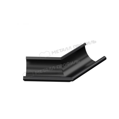 Угол желоба наружный 135 градусов МЕТАЛЛ ПРОФИЛЬ PURMAN BLACK EDITION D125 Ral 9005