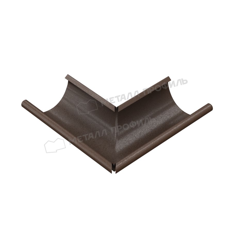 Угол желоба наружный МЕТАЛЛ ПРОФИЛЬ Foramina Freeze D125 DarkBrown