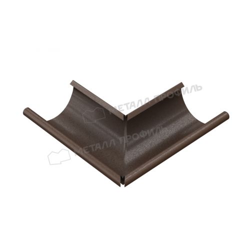 Угол желоба наружный МЕТАЛЛ ПРОФИЛЬ Foramina Freeze D125 DarkBrown