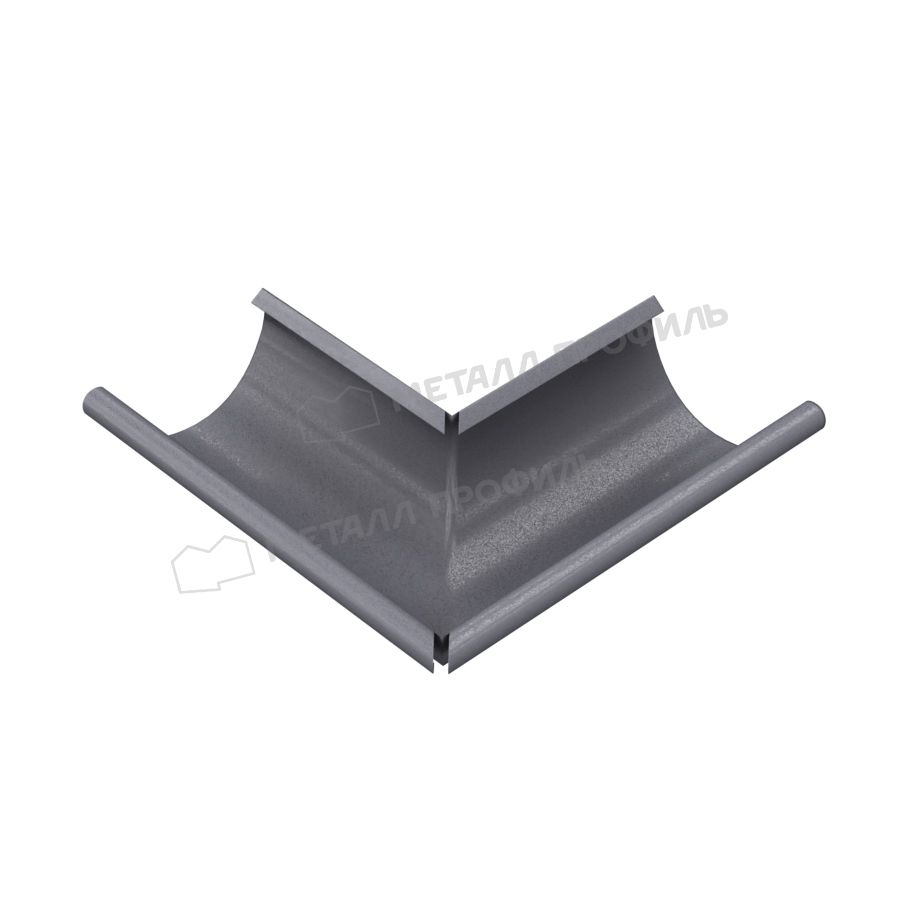 Угол желоба наружный МЕТАЛЛ ПРОФИЛЬ Foramina Freeze D125 Grey