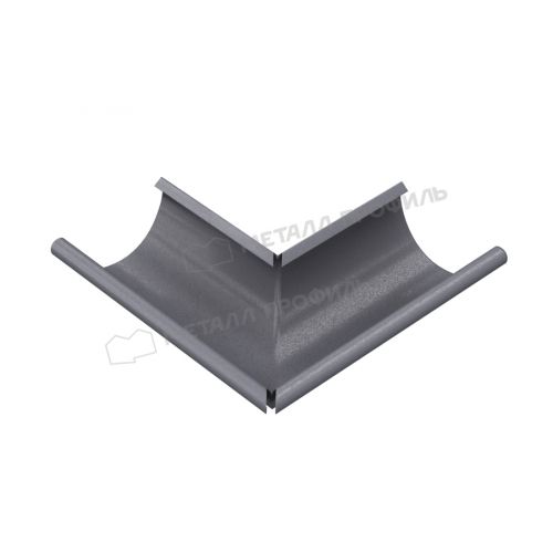 Угол желоба наружный МЕТАЛЛ ПРОФИЛЬ Foramina Freeze D125 Grey