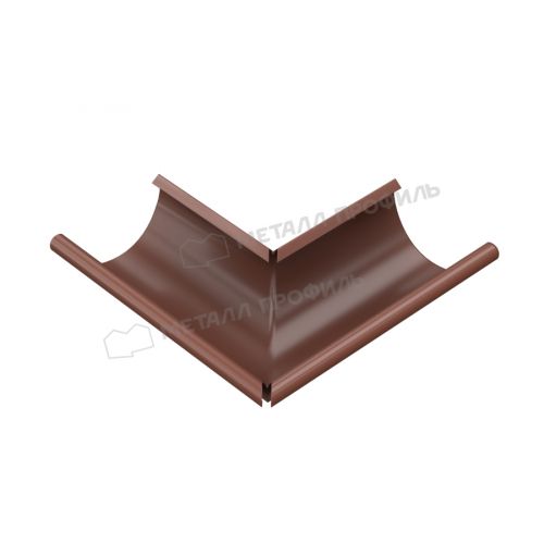 Угол желоба наружный МЕТАЛЛ ПРОФИЛЬ Foramina PUR D125 Ral 8017