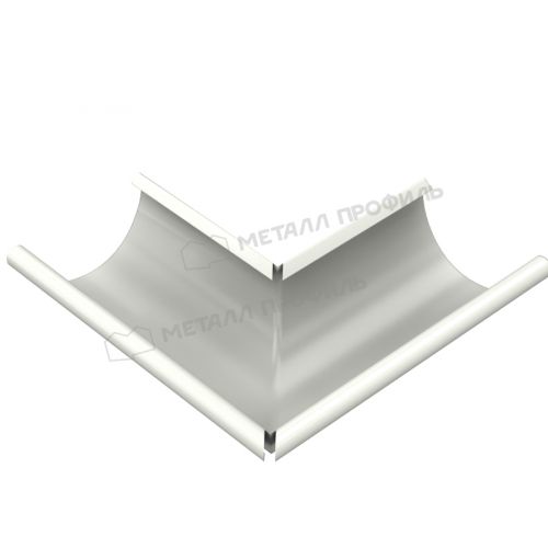 Угол желоба наружный МЕТАЛЛ ПРОФИЛЬ Foramina PUR D150 Ral 9010
