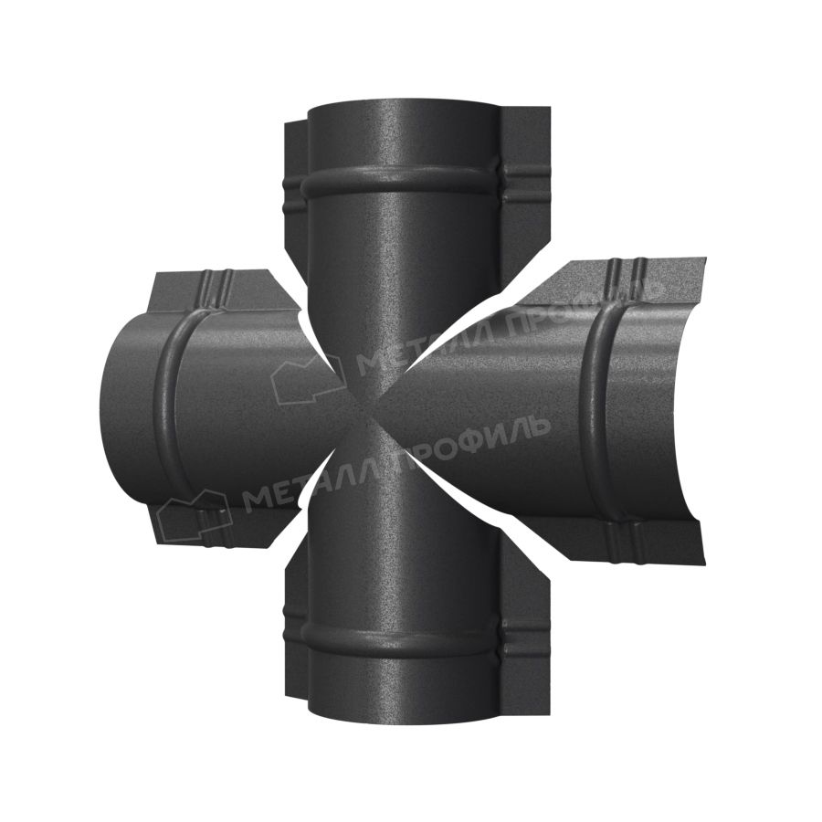 Четверник для круглого конька R110 (VALORI-20-DarkGrey-0.5)