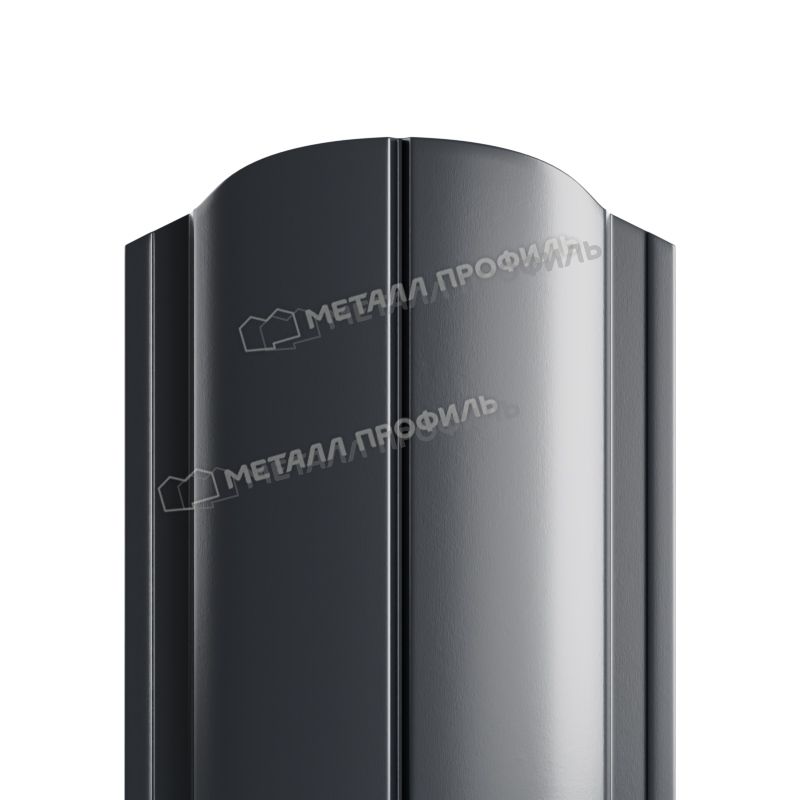 Штакетник металлический МЕТАЛЛ ПРОФИЛЬ ELLIPSE-O 19х126 NormanMP (ПЭД-01-7024\7024-0.5)