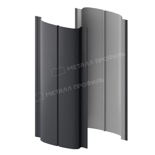 Штакетник металлический МЕТАЛЛ ПРОФИЛЬ ELLIPSE-T 19х126 (PureTech_Mat-20-7024-0.5)