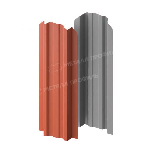Штакетник металлический МЕТАЛЛ ПРОФИЛЬ LANE-O 16,5х99 (PURETAN-20-RR750-0.5)