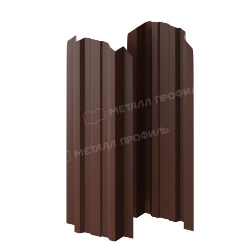 Штакетник металлический МЕТАЛЛ ПРОФИЛЬ LANE-O 16,5х99 (ПЭ-01-8017\Color-0.4)
