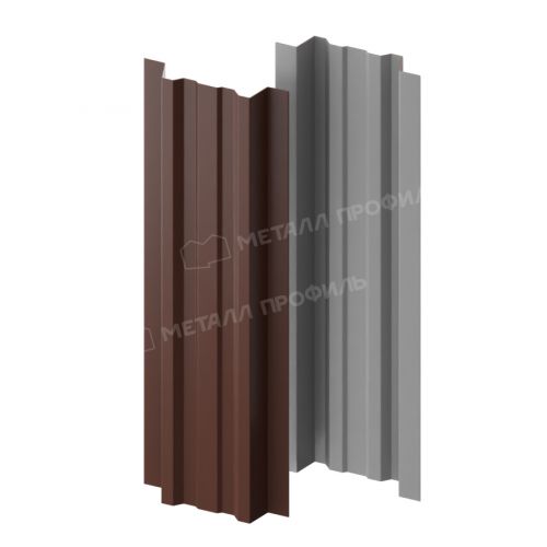 Штакетник металлический МЕТАЛЛ ПРОФИЛЬ LANE-T 16,5х99 (PURMAN-20-8017-0.5)