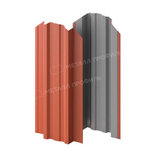 Штакетник металлический МЕТАЛЛ ПРОФИЛЬ TRAPEZE-O 16,5х118 (PURETAN-20-RR750-0.5)