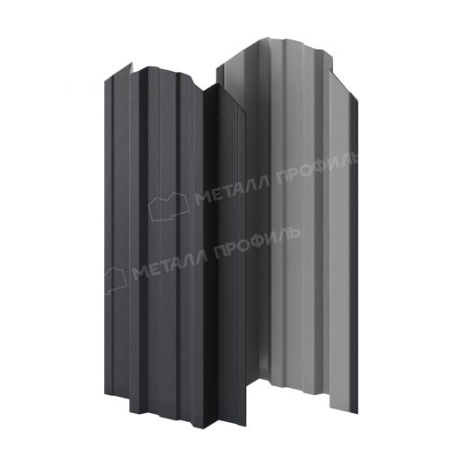 Штакетник металлический МЕТАЛЛ ПРОФИЛЬ TRAPEZE-O 16,5х118 (PureTech_Mat-20-7024-0.5)