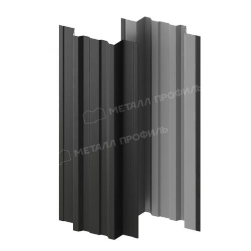 Штакетник металлический МЕТАЛЛ ПРОФИЛЬ TRAPEZE-T 16,5х118 (PURETAN-20-RR23-0.5)