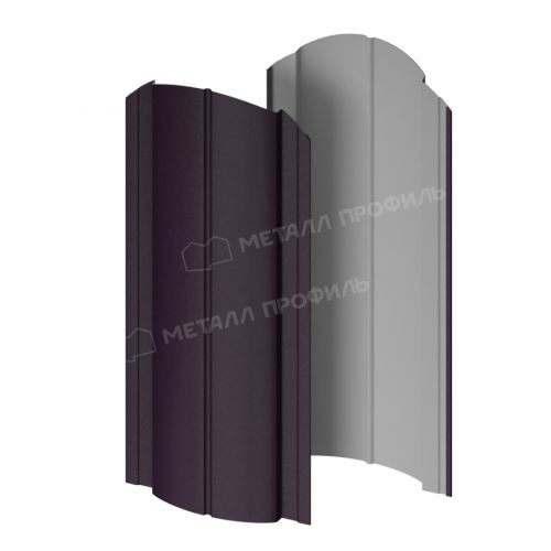 Штакетник металлический МЕТАЛЛ ПРОФИЛЬ Э-118-О (VALORI-20-Violet-0.5)