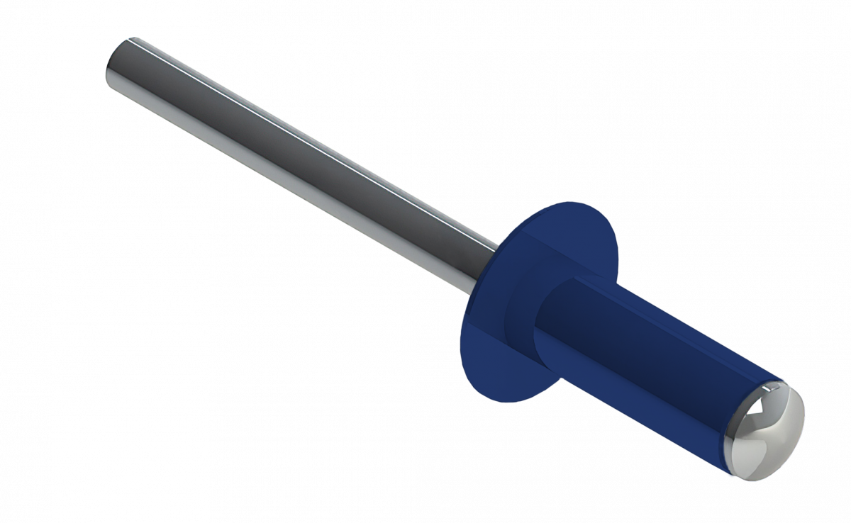 Заклёпка вытяжная Daxmer 3,2х8 RAL 5002 (20х1000шт) ал/ст