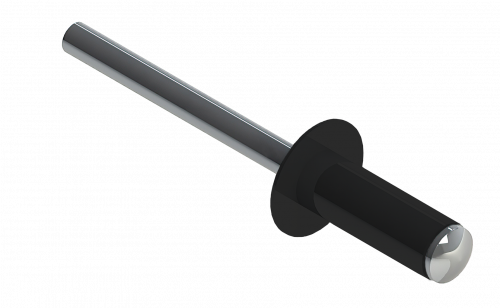 Заклёпка вытяжная Daxmer 3,2х8 RAL 9005 (20х1000шт) ал/ст
