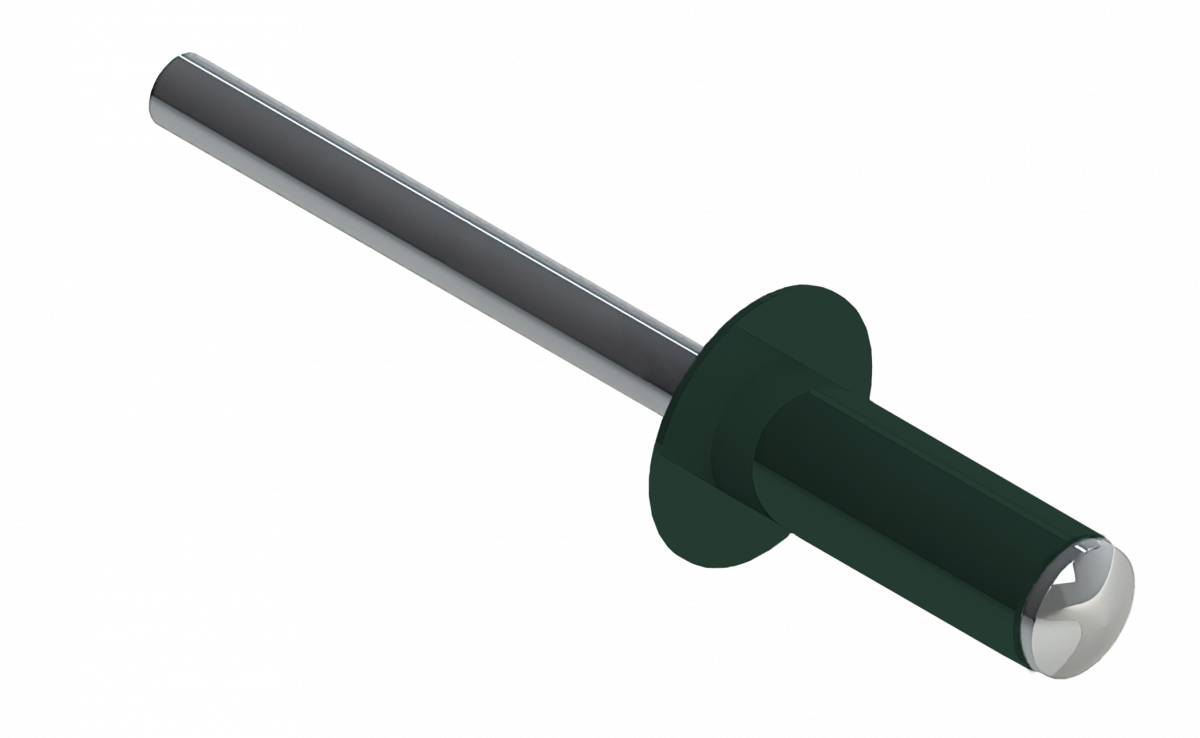Заклёпка вытяжная Daxmer 3,2х8 RAL 6005 (20х1000шт) ал/ст