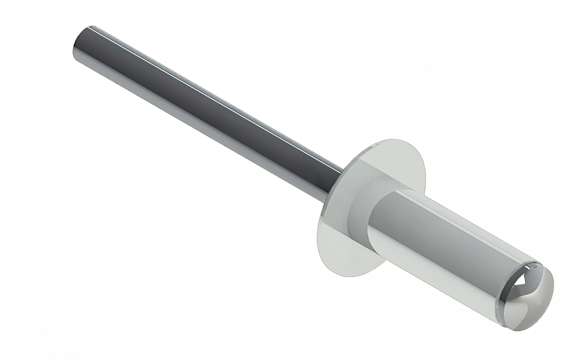 Заклёпка вытяжная Daxmer 4,0х10 RAL 9003 (10х1000шт) ал/ст